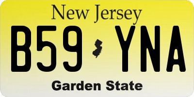 NJ license plate B59YNA