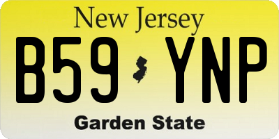 NJ license plate B59YNP