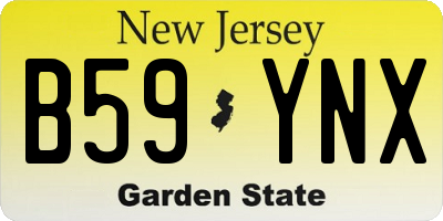 NJ license plate B59YNX