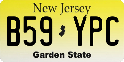 NJ license plate B59YPC
