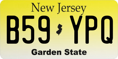 NJ license plate B59YPQ