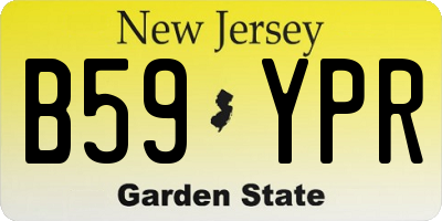 NJ license plate B59YPR