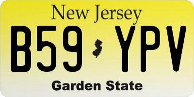 NJ license plate B59YPV