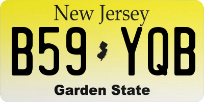 NJ license plate B59YQB