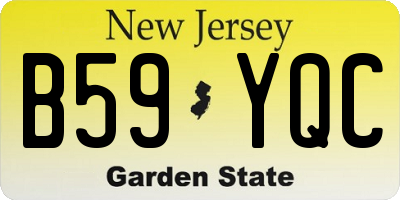 NJ license plate B59YQC