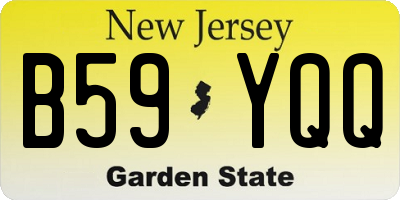 NJ license plate B59YQQ