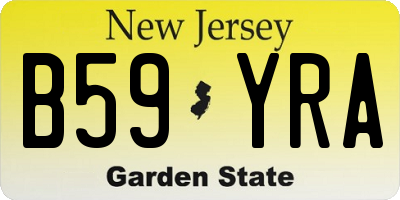 NJ license plate B59YRA