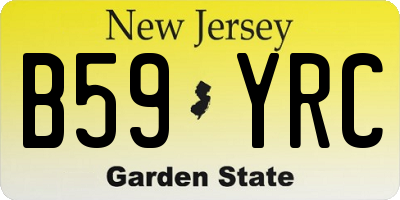 NJ license plate B59YRC