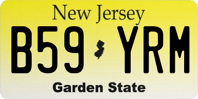 NJ license plate B59YRM