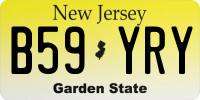 NJ license plate B59YRY