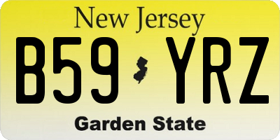 NJ license plate B59YRZ