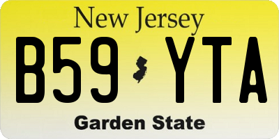 NJ license plate B59YTA