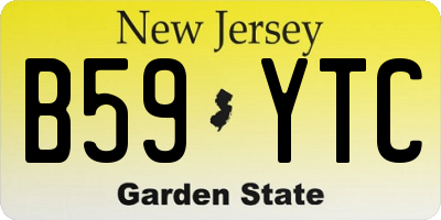 NJ license plate B59YTC