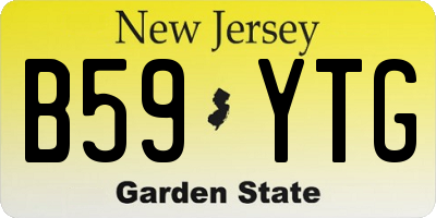 NJ license plate B59YTG