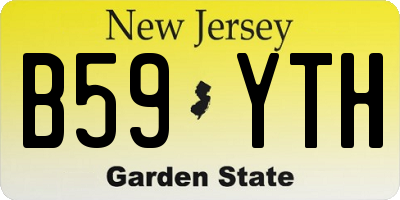 NJ license plate B59YTH