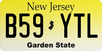 NJ license plate B59YTL