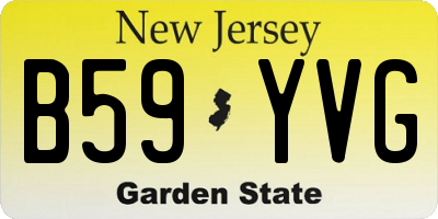 NJ license plate B59YVG
