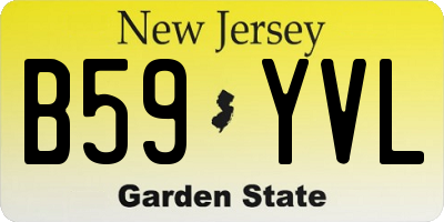 NJ license plate B59YVL