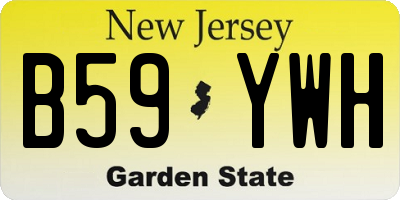 NJ license plate B59YWH
