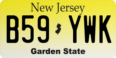 NJ license plate B59YWK