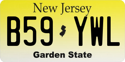 NJ license plate B59YWL