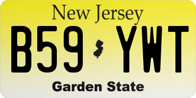 NJ license plate B59YWT