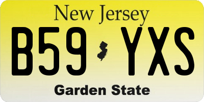 NJ license plate B59YXS