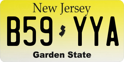 NJ license plate B59YYA