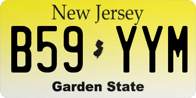 NJ license plate B59YYM