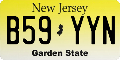 NJ license plate B59YYN