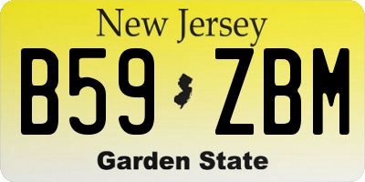 NJ license plate B59ZBM