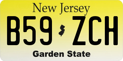 NJ license plate B59ZCH