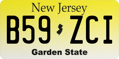 NJ license plate B59ZCI