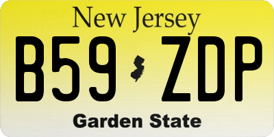 NJ license plate B59ZDP
