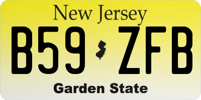 NJ license plate B59ZFB