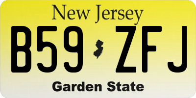 NJ license plate B59ZFJ
