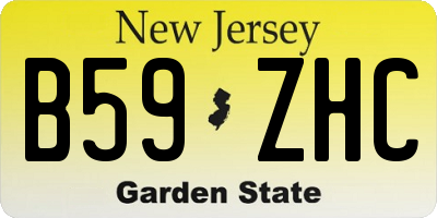 NJ license plate B59ZHC