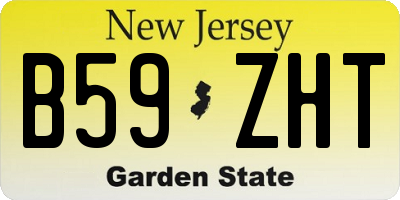 NJ license plate B59ZHT