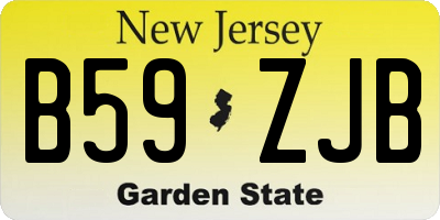 NJ license plate B59ZJB