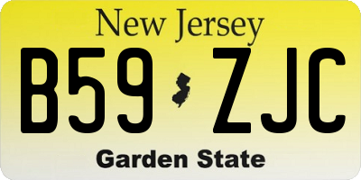 NJ license plate B59ZJC