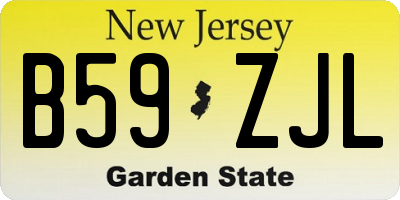 NJ license plate B59ZJL