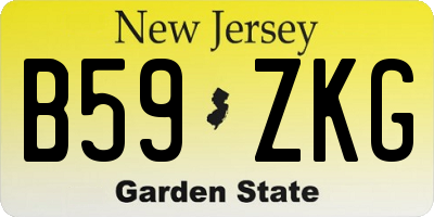 NJ license plate B59ZKG