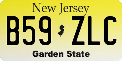 NJ license plate B59ZLC