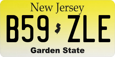 NJ license plate B59ZLE