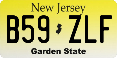 NJ license plate B59ZLF