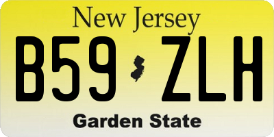 NJ license plate B59ZLH
