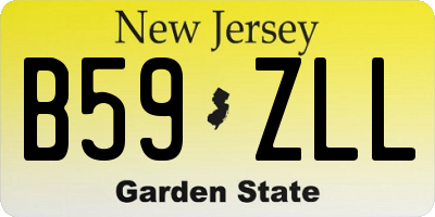 NJ license plate B59ZLL