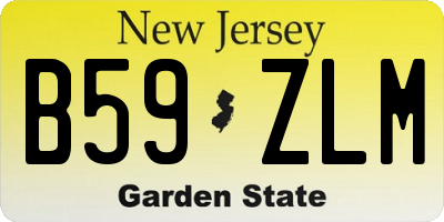 NJ license plate B59ZLM
