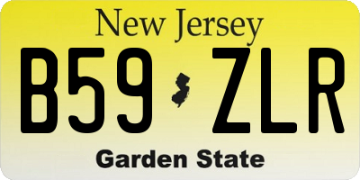 NJ license plate B59ZLR