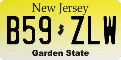 NJ license plate B59ZLW